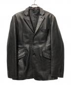 FREEDOMフリーダム）の古着「レザージャケット」｜ブラック