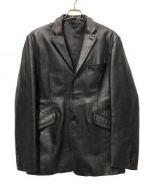 FREEDOM（フリーダム）の古着「レザージャケット」｜ブラック