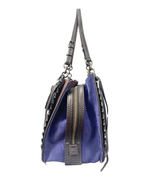 COACH（コーチ）COACH (コーチ) DREAMER TOTE 36 BAG (ドリーマートート36 バッグ) ブラック×ネイビー×ブラウンの古着・服飾アイテム