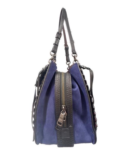 COACH（コーチ）COACH (コーチ) DREAMER TOTE 36 BAG (ドリーマートート36 バッグ) ブラック×ネイビー×ブラウンの古着・服飾アイテム