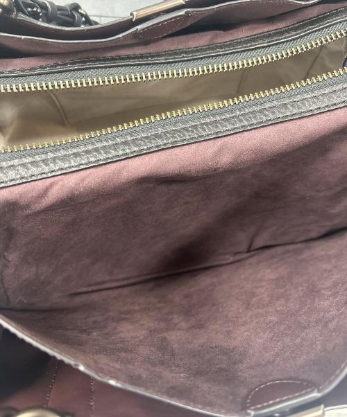 COACH（コーチ）COACH (コーチ) DREAMER TOTE 36 BAG (ドリーマートート36 バッグ) ブラック×ネイビー×ブラウンの古着・服飾アイテム