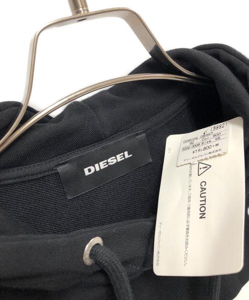 DIESEL（ディーゼル）DIESEL (ディーゼル) パーカー ブラック×ホワイト サイズ:XSの古着・服飾アイテム