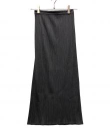 PLEATS PLEASE（プリーツプリーズ）の古着「プリーツスカート」｜グレー