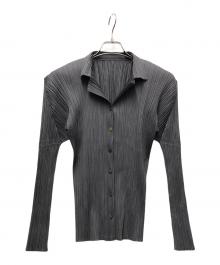 PLEATS PLEASE（プリーツプリーズ）の古着「長袖シャツ」｜グレー