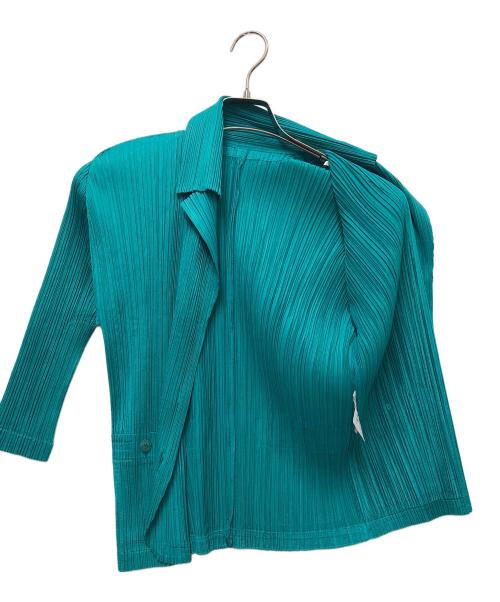 PLEATS PLEASE（プリーツプリーズ）PLEATS PLEASE (プリーツプリーズ) 長袖シャツ ブルー サイズ:3の古着・服飾アイテム