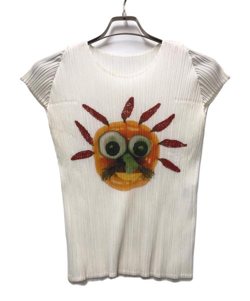 PLEATS PLEASE（プリーツプリーズ）PLEATS PLEASE (プリーツプリーズ) 半袖ブラウス ホワイト サイズ:3の古着・服飾アイテム