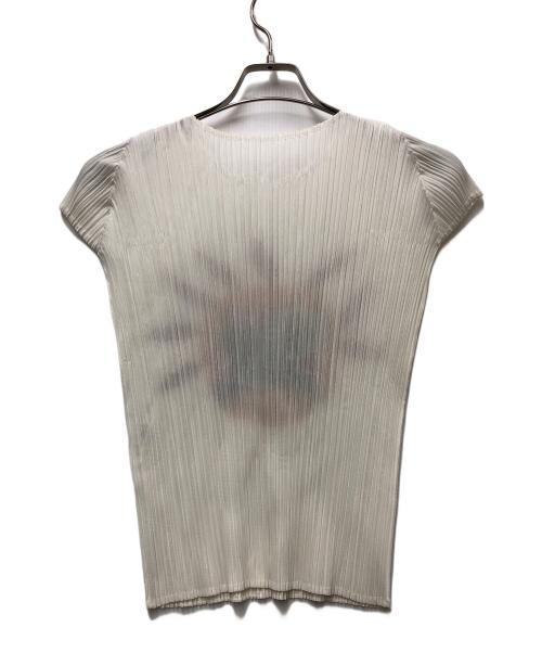 PLEATS PLEASE（プリーツプリーズ）PLEATS PLEASE (プリーツプリーズ) 半袖ブラウス ホワイト サイズ:3の古着・服飾アイテム