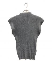 PLEATS PLEASE（プリーツプリーズ）の古着「ノースリーブブラウス」｜グレー