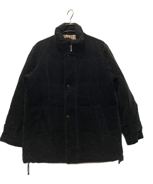 BURBERRY LONDON（バーバリーロンドン）BURBERRY LONDON (バーバリーロンドン) コーデュロイダウンジャケット ブラック サイズ:Mの古着・服飾アイテム