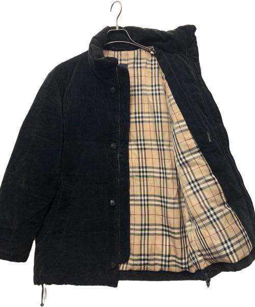BURBERRY LONDON（バーバリーロンドン）BURBERRY LONDON (バーバリーロンドン) コーデュロイダウンジャケット ブラック サイズ:Mの古着・服飾アイテム