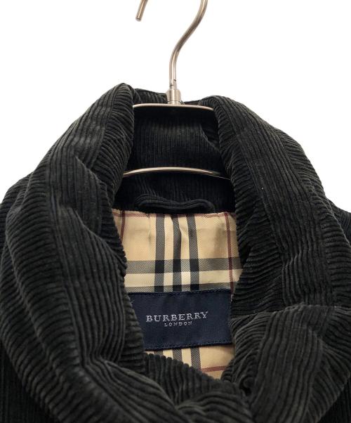 BURBERRY LONDON（バーバリーロンドン）BURBERRY LONDON (バーバリーロンドン) コーデュロイダウンジャケット ブラック サイズ:Mの古着・服飾アイテム