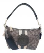 COACHコーチ）の古着「シグネチャーデンプシーショルダーバッグ」｜グレー