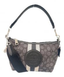 COACH（コーチ）の古着「シグネチャーデンプシーショルダーバッグ」｜グレー