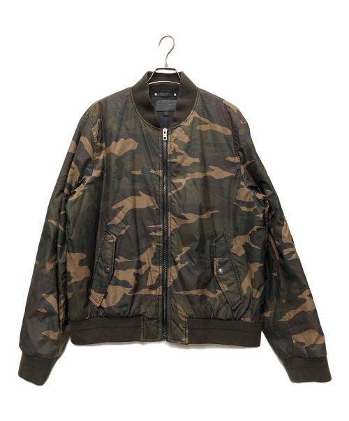 COACH（コーチ）COACH (コーチ) ブルゾン ブラウン×カーキ サイズ:XLの古着・服飾アイテム