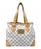 LOUIS VUITTONルイ ヴィトン）の古着「ダミエ・アズールハムステッドPMハンドバッグ」｜アイボリー×ベージュ