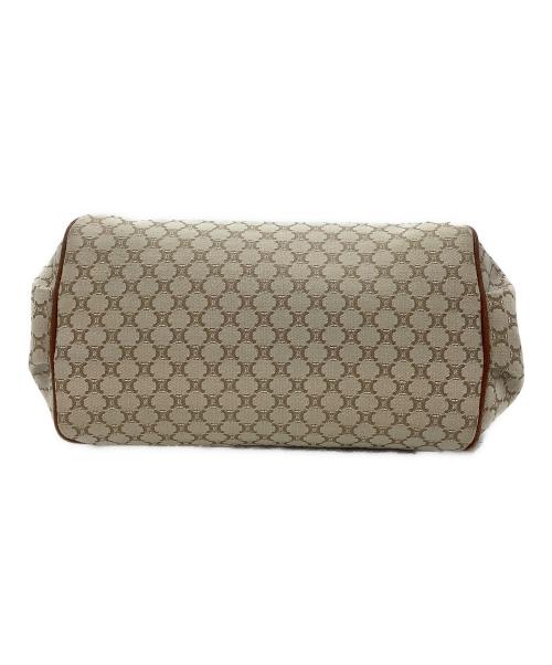 CELINE（セリーヌ）CELINE (セリーヌ) マカダムワンショルダーバッグ ベージュ×ブラウンの古着・服飾アイテム