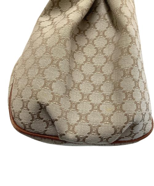 CELINE（セリーヌ）CELINE (セリーヌ) マカダムワンショルダーバッグ ベージュ×ブラウンの古着・服飾アイテム