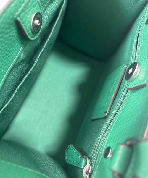 COACH（コーチ）COACH (コーチ) デンプシートート22ジャカードウィズストライプアンドコーチパッチ グリーン×グレーの古着・服飾アイテム