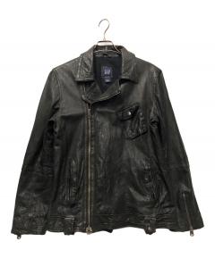 中古・古着通販】FORTIME (フォータイム) レザージャケット ブラック