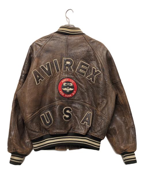 AVIREX（アヴィレックス）AVIREX (アヴィレックス) フライトジャケット ブラウン サイズ:Sの古着・服飾アイテム