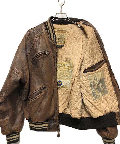 AVIREX（アヴィレックス）AVIREX (アヴィレックス) フライトジャケット ブラウン サイズ:Sの古着・服飾アイテム