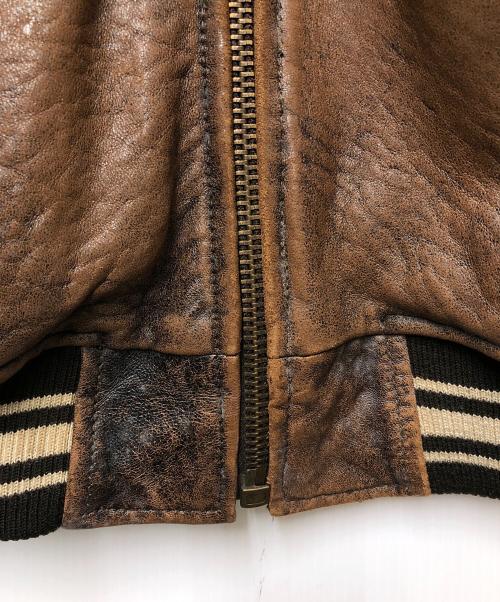 AVIREX（アヴィレックス）AVIREX (アヴィレックス) フライトジャケット ブラウン サイズ:Sの古着・服飾アイテム