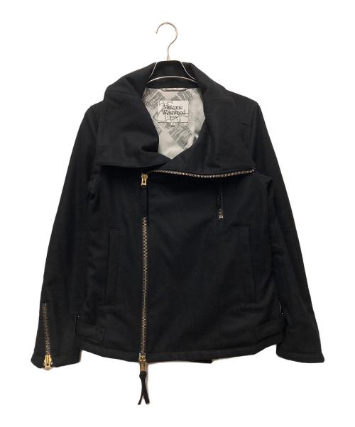 Vivienne Westwood man（ヴィヴィアン ウェストウッド マン）Vivienne Westwood man (ヴィヴィアン ウェストウッド マン) ライダースジャケット ブラック サイズ:46の古着・服飾アイテム