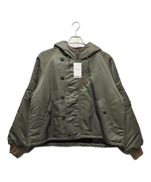 FRAMeWORK（フレームワーク）FRAMeWORK (フレームワーク) N-2Bクロップドジャケット オリーブ サイズ:FREEの古着・服飾アイテム