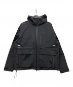 Abu Garcia×flagstuffアブガルシア×フラグスタフ）の古着「ナイロンジャケット」｜ブラック