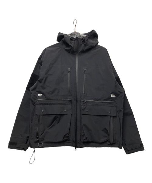 Abu Garcia（アブガルシア）Abu Garcia (アブガルシア) FLAGSTUFF (フラグスタフ) ナイロンジャケット ブラック サイズ:Lの古着・服飾アイテム