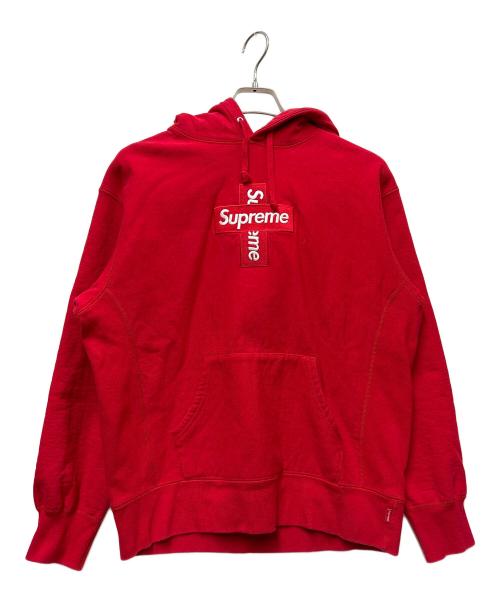SUPREME（シュプリーム）Supreme (シュプリーム) Cross Box Logo Hooded Sweatshirt レッド サイズ:Sの古着・服飾アイテム