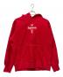 Supreme（シュプリーム）の古着「Cross Box Logo Hooded Sweatshirt」｜レッド
