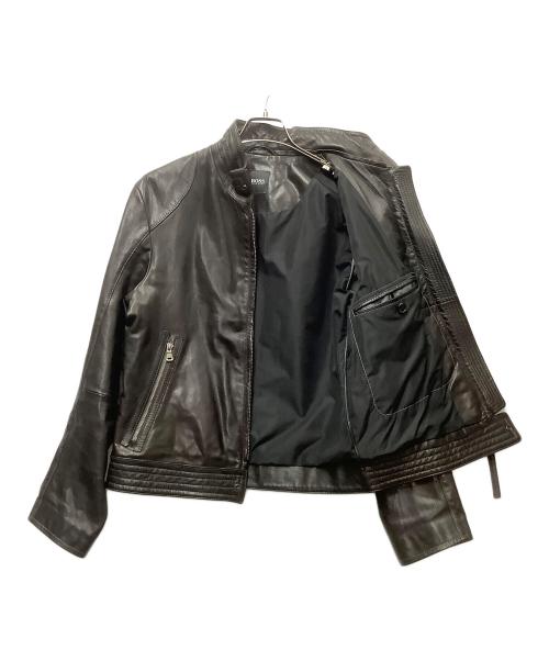 BOSS HUGO BOSS（ボス ヒューゴボス）BOSS HUGO BOSS (ボス ヒューゴボス) レザージャケット ブラウン サイズ:不明の古着・服飾アイテム