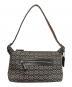 COACH (コーチ) ミニシグネチャーハンドバッグ グレー×ブラック：7000円