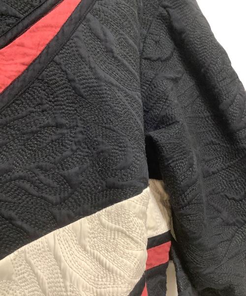 KIARIS VINTAGE（キアリズ ヴィンテージ）KIARIS VINTAGE (キアリズ ヴィンテージ) JOURNAL STANDARD (ジャーナルスタンダード) パッチワークキルトコート ブラック×ベージュ サイズ:不明の古着・服飾アイテム