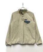 Patagoniaパタゴニア）の古着「シンチラスナップT」｜ベージュ×グレー