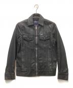 DIESELディーゼル）の古着「D-JARコーティング加工デニムジャケット」｜ブラック