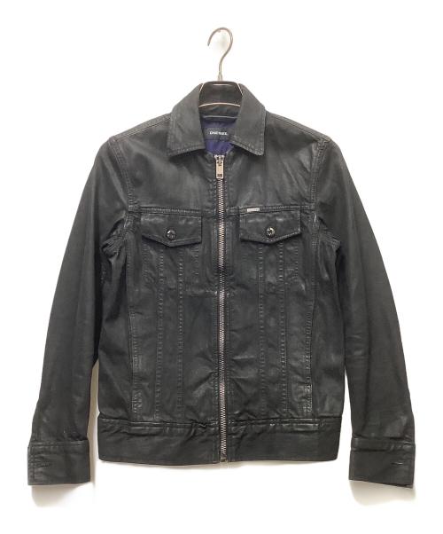 DIESEL（ディーゼル）DIESEL (ディーゼル) D-JARコーティング加工デニムジャケット ブラック サイズ:XSの古着・服飾アイテム