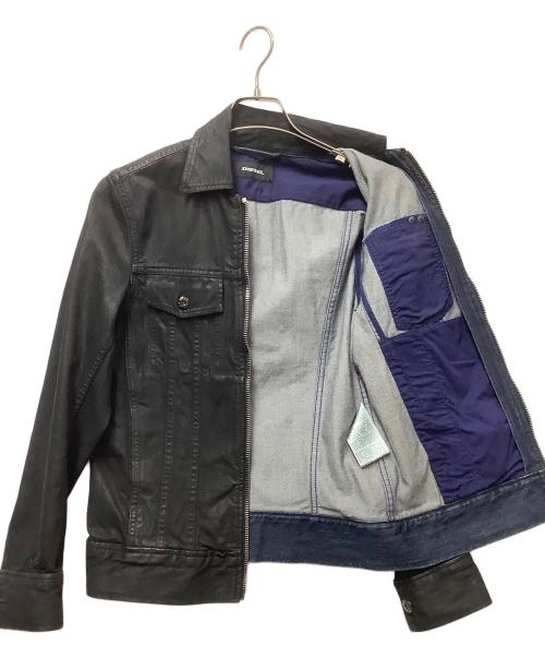 DIESEL（ディーゼル）DIESEL (ディーゼル) D-JARコーティング加工デニムジャケット ブラック サイズ:XSの古着・服飾アイテム