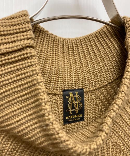BATONER（バトナ―）BATONER (バトナ―) 厚手ニット ブラウン サイズ:Mの古着・服飾アイテム