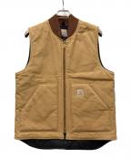 CarHarttカーハート）の古着「ダックベスト」｜ベージュ