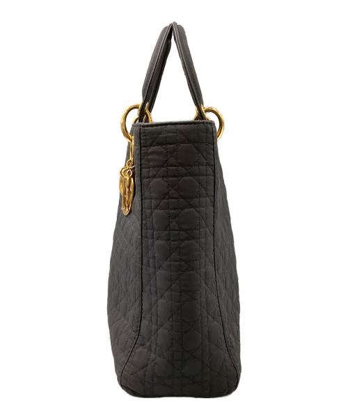 Christian Dior（クリスチャン ディオール）Christian Dior (クリスチャン ディオール) カナージュハンドバッグ ブラックの古着・服飾アイテム