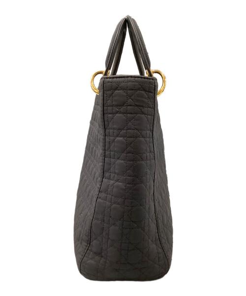 Christian Dior（クリスチャン ディオール）Christian Dior (クリスチャン ディオール) カナージュハンドバッグ ブラックの古着・服飾アイテム