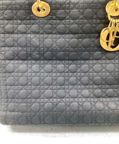 Christian Dior（クリスチャン ディオール）Christian Dior (クリスチャン ディオール) カナージュハンドバッグ ブラックの古着・服飾アイテム