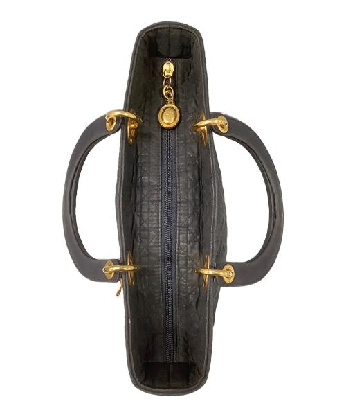 Christian Dior（クリスチャン ディオール）Christian Dior (クリスチャン ディオール) カナージュハンドバッグ ブラックの古着・服飾アイテム