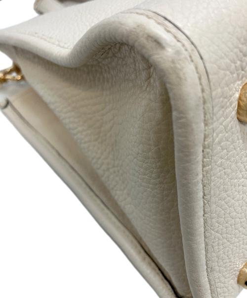 COACH（コーチ）COACH (コーチ) キャリーオールウィズ パッチ　2WAYトートバッグ アイボリー×ブラウンの古着・服飾アイテム