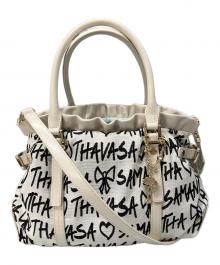 Samantha Thavasa（サマンサタバサ）の古着「ミニョンハンドバッグ」｜アイボリー×ブラック