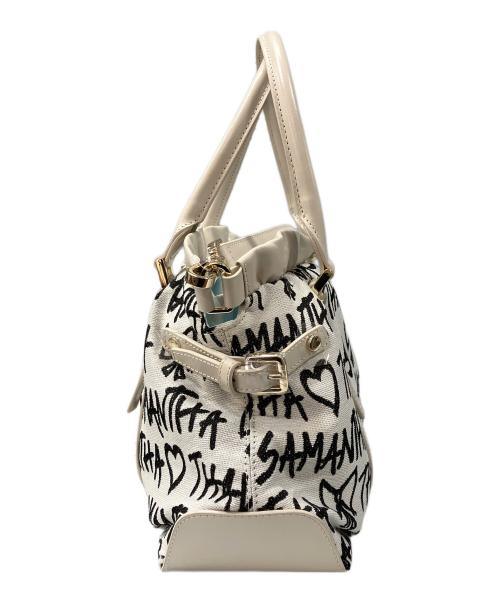 Samantha Thavasa（サマンサタバサ）Samantha Thavasa (サマンサタバサ) ミニョンハンドバッグ アイボリー×ブラックの古着・服飾アイテム
