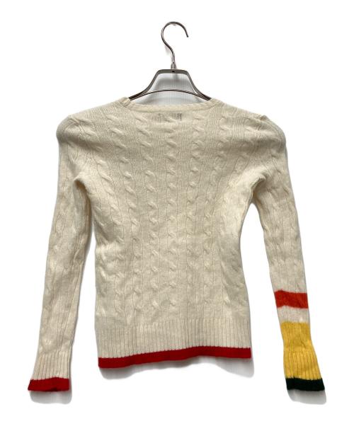POLO RALPH LAUREN（ポロ・ラルフローレン）POLO RALPH LAUREN (ポロ・ラルフローレン) 厚手ニット アイボリー サイズ:XSの古着・服飾アイテム