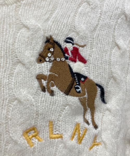 POLO RALPH LAUREN（ポロ・ラルフローレン）POLO RALPH LAUREN (ポロ・ラルフローレン) 厚手ニット アイボリー サイズ:XSの古着・服飾アイテム
